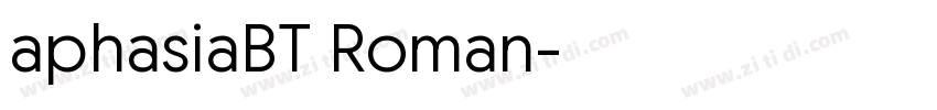 aphasiaBT Roman字体转换 aphasiaBT Roman字体转换